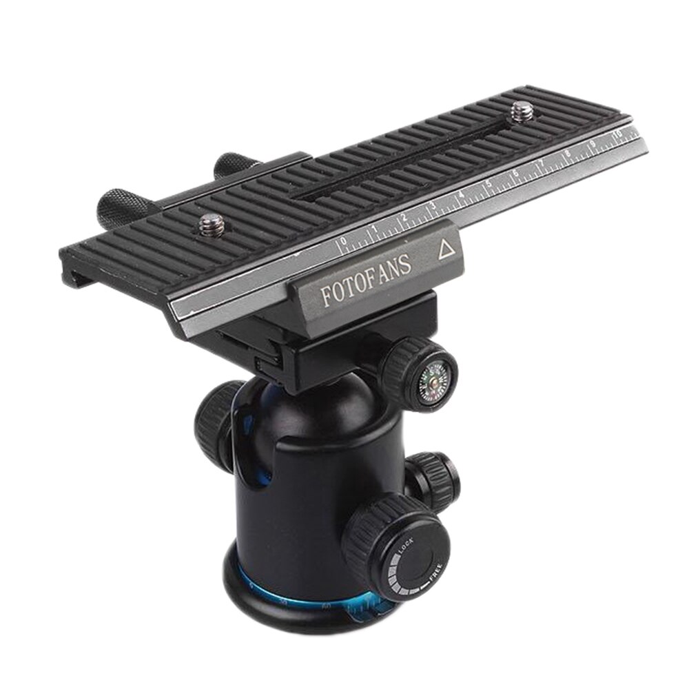 Fotomate 2 Way Macro Shot Focus Rail Slider Tripod Head LP-01 for Canon Nikon Camera DSLR