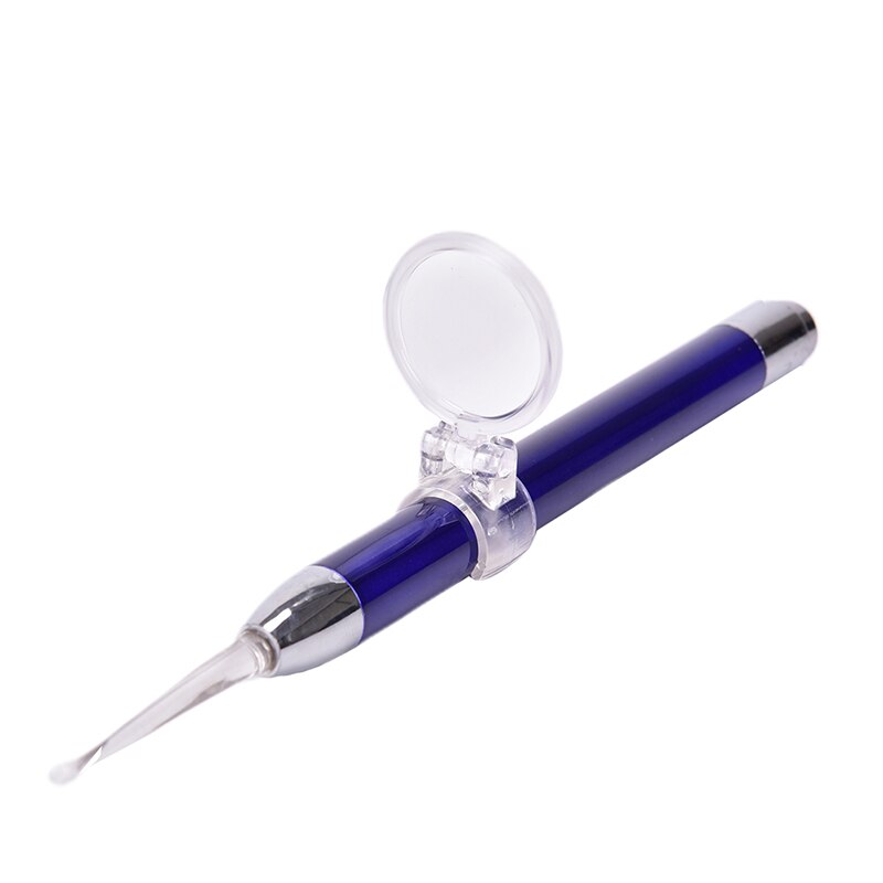 1pc kinderen lichtgevende oorsmeerreiniger draagbare zaklamp oorstokje oorsmeerverwijderaar vergroting: 1pc blauw