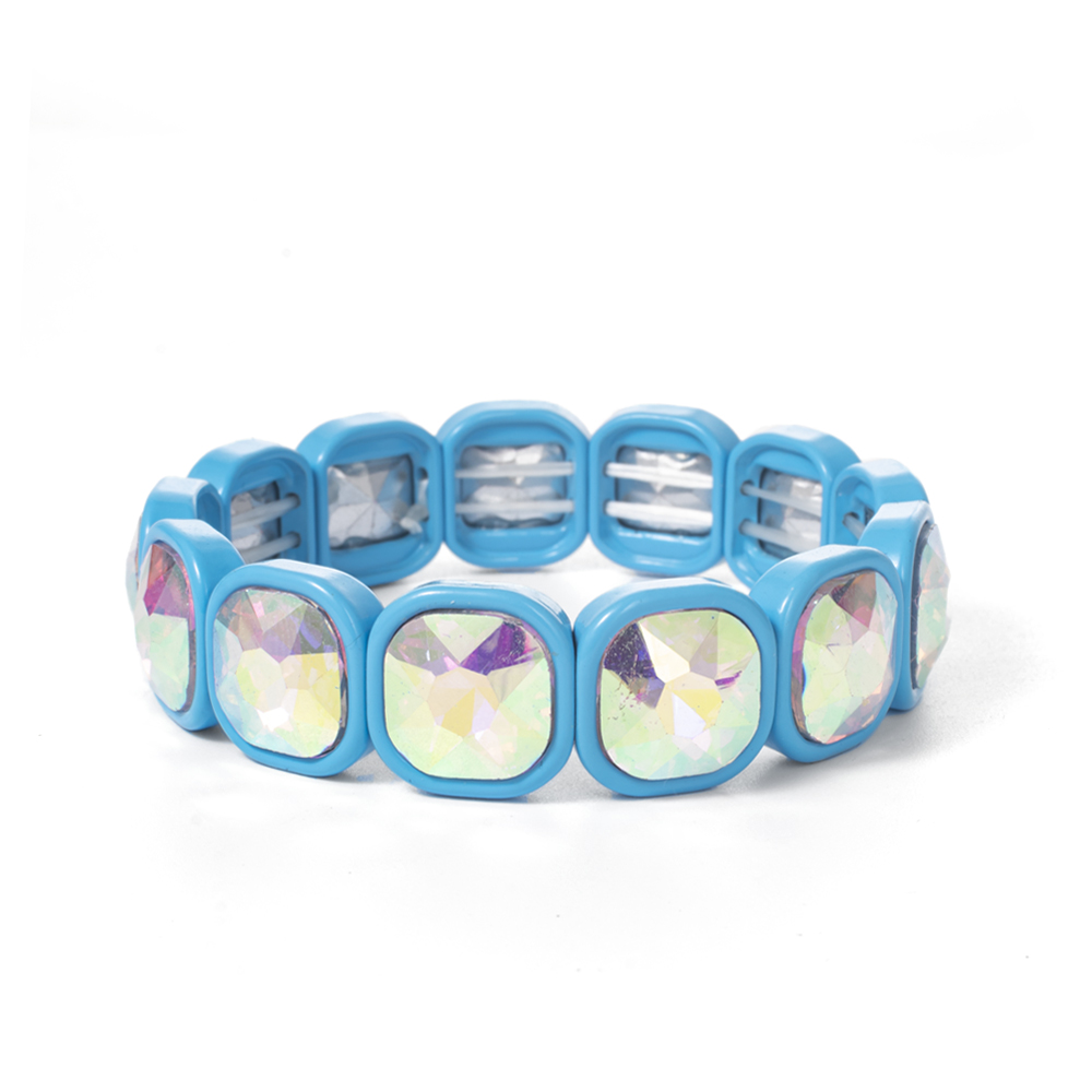 Pulseras de cuentas de cristal de invierno para mujer, pulseras elásticas de cuentas coloridas, joyería brillante bohemia hecha a mano, 2024: Verde Dragonly