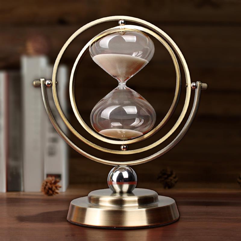 Globe Sand Timer Clock 1 Hour Retro Sandglass 30 Minutes Time Hourglass Timer Living Room Office Home Decoration