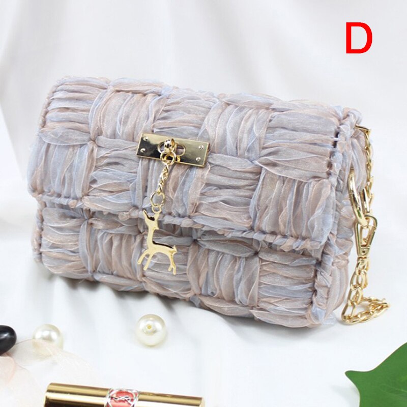 1 Sets Net Cover Gauze Woven Shoulder Bag Plastic Female Handmade DIY Handbag Bag Accessories: D