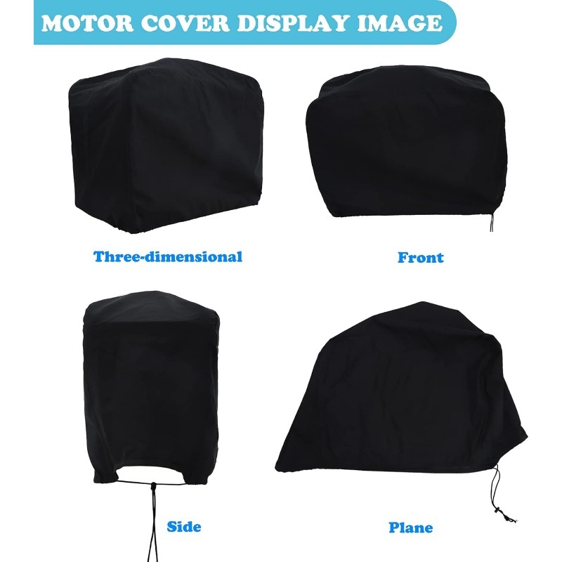 Motor Engine Boat Cover Anti Half Outboard UV Oxford Waterproof Protector Dustproof Air Antigores Yacht Marine 600D 15-300HP