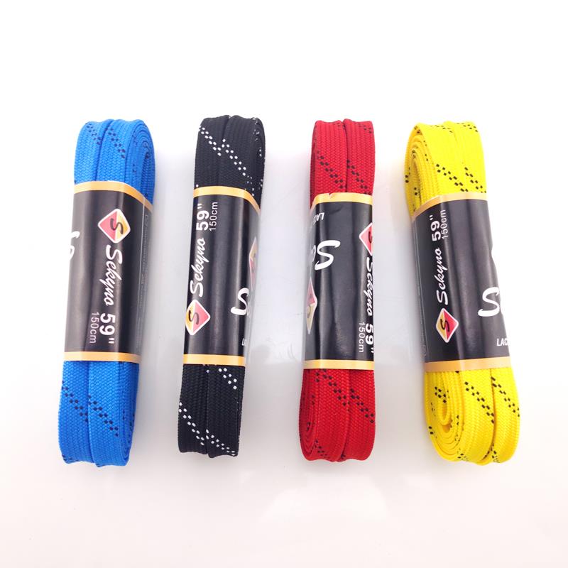 Inline-rullskridskor skosnöre 150mm 170mm längd elastisk nylon slitstark patiner gulblå röd svart spets 1.5m 1.7m