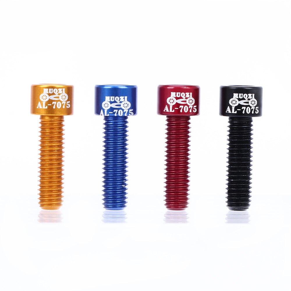 4 stks/set 7075 Aluminium M5 * 17 MM Fiets Stuurpen Schroeven Bolt Bergweg Vouwfiets Handvat Riser schroef