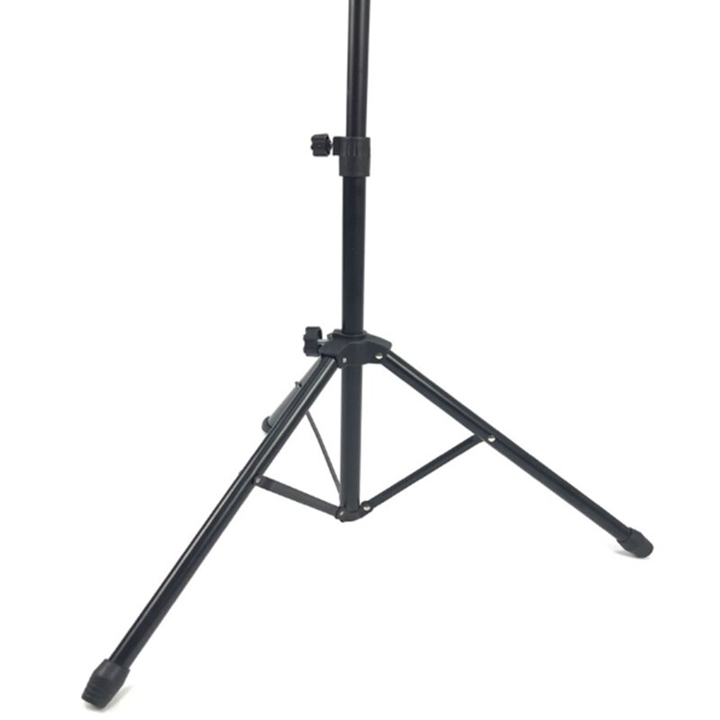 8 tommer justerbart metalstativ stumtrommestativ øvelsesstativ støtte percussion tilbehør sort