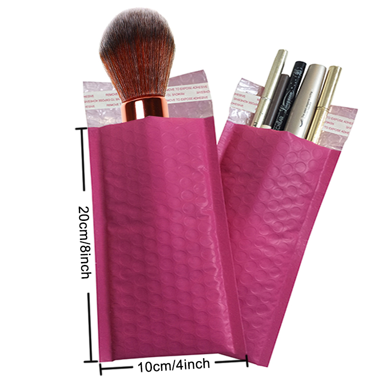 10PCS Pink Poly Bubble Mailer Padded Envelopes Self seal Mailing Bags Bubble Envelopes Postal Bags envelopes: 10x20cm