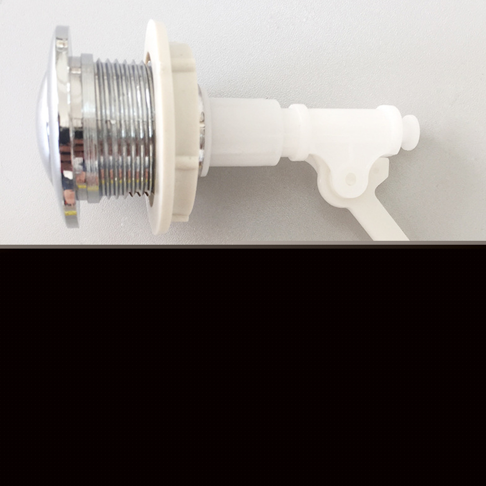 Durable Plumbing Hardware Press Type Dual Flush Round Shape Home Hotel Electroplated Toilet Cistern Replacement Push Button