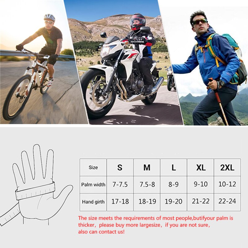 Zomer Motorhandschoenen Volledige Vinger Fietsen Fiets Handschoenen Voor Mannen En Vrouwen Fietsen Outdoor Sport Protector Moto Handschoenen
