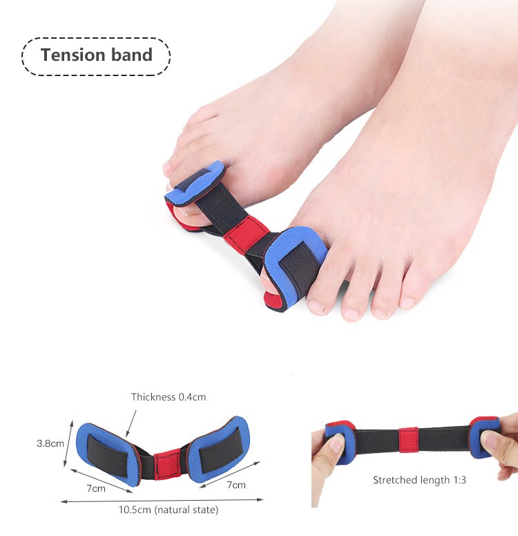 9 Pcs/set Orthopedic Bunion Correction Pedicure Socks Silicone Hallux Valgus Corrector Braces Toes Splitter Set