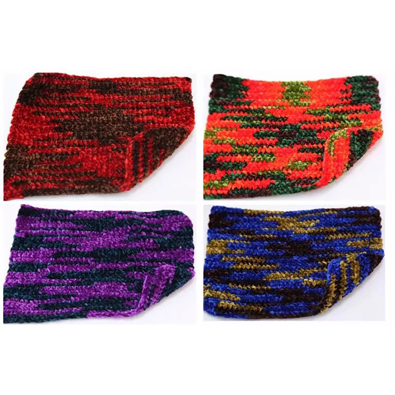 Multicolor breien Braideds Garen Chenille Winter Gehaakte DIY Sjaal Lijn Zachte Haak Garen Draad Handwerk Huishoudelijke Benodigdheden @ D