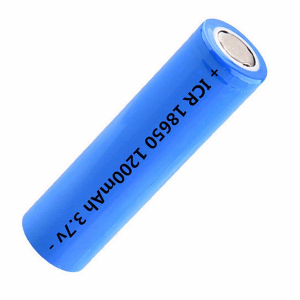3.7V 1200mAh ICR18650 Battery Rechargeable Lithium Batteries Li-ion Bateria for Flashlight Torch Headlamp