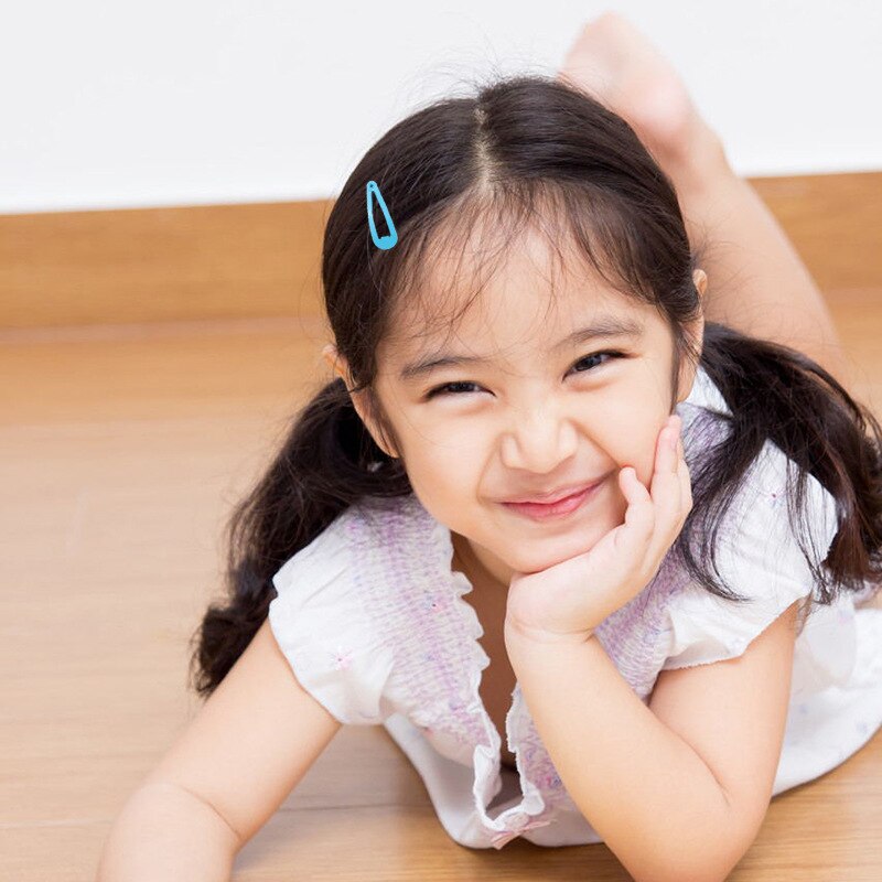 50 Uds. De pasadores de pelo de 3cm para niña pequeña, pasadores de pelo de Metal antideslizantes, accesorios para el cabello para niña KF216