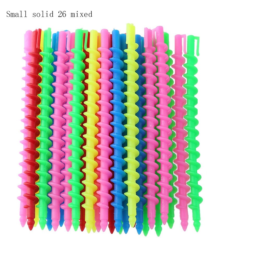 Factory Hairdressing Tools Hairdressing Screw Rod Perm Size Solid Screw Rod Cold Perm Shaped Portable Curling Rod: 2