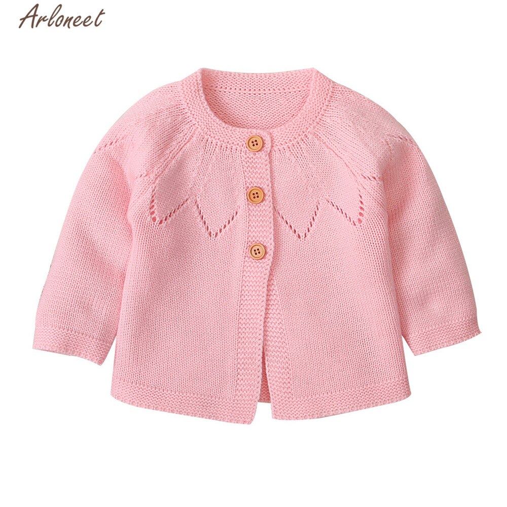 ARLONEET vêtements bébé garçons filles Cardigan Crochet pull printemps automne à manches longues tricot pull manteau