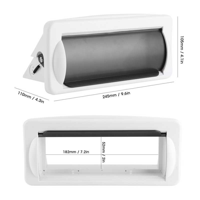 Marine Boat Single DIN DVD Radio Shield Waterproof Cover Splash Guard Flush Mount Boat Accessories ABS Stereo Housing