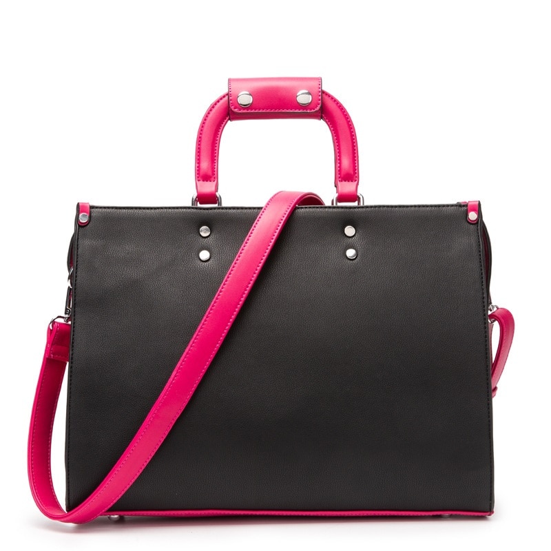Womens Business Briefcase Bag Woman Leather Laptop 14 Inch Handbag Work Office Bag Ladies Notebook Shoulder Slung Computer Bag