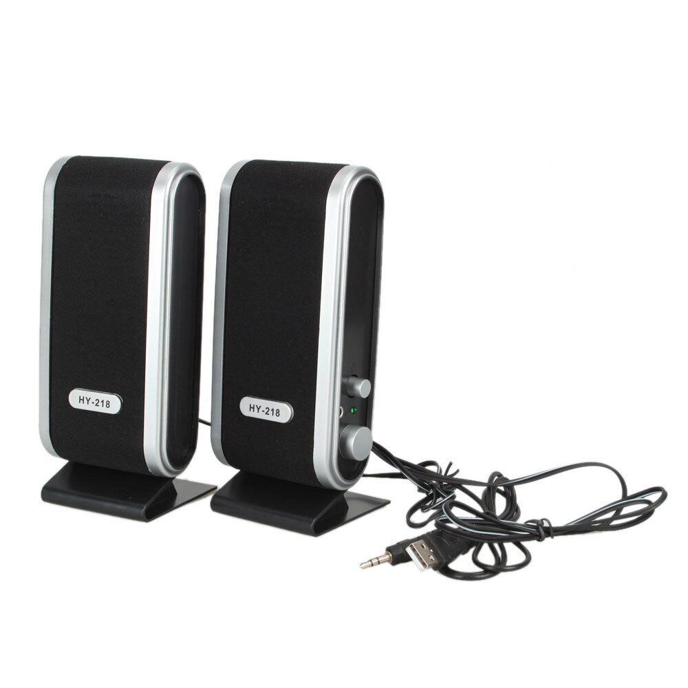 2 Stuks Computer Speaker Usb Bedrade Luidsprekers Voor Pc Mini Stereo Geluid Surround Luidspreker Met Jack Oor Voor Laptop notebook