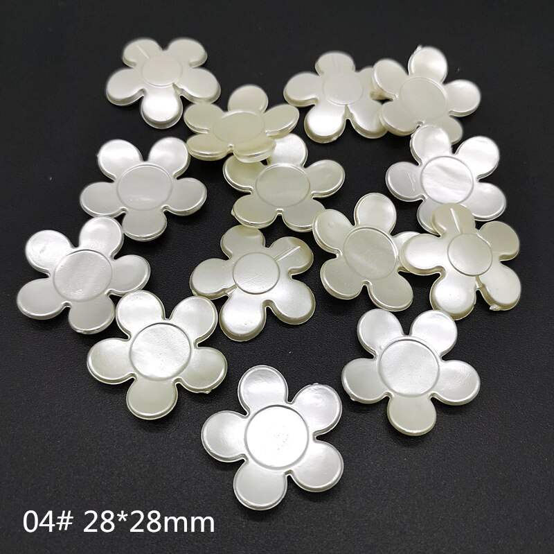 20pcs Jewelry Accessories Acrylic Beads Ivory Pearl Beads Loose Hole Beads Jewelry Accessories Beads Jewelry Making DIY