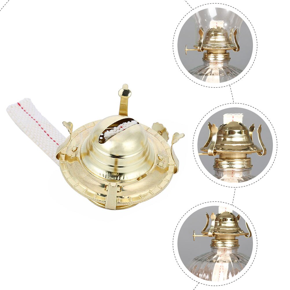 1 Set Oil Lamp Burner And Oil Lamp Wick Kerosene Oil Lamp Wick Accessory