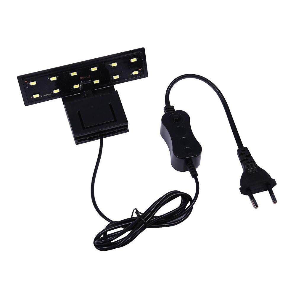 Flexibele cliplamp voor aquarium met hoge helderheid, 5w bovenliggende led-aquariumwatercliplampen voor verlichting van eu-plugaquariums