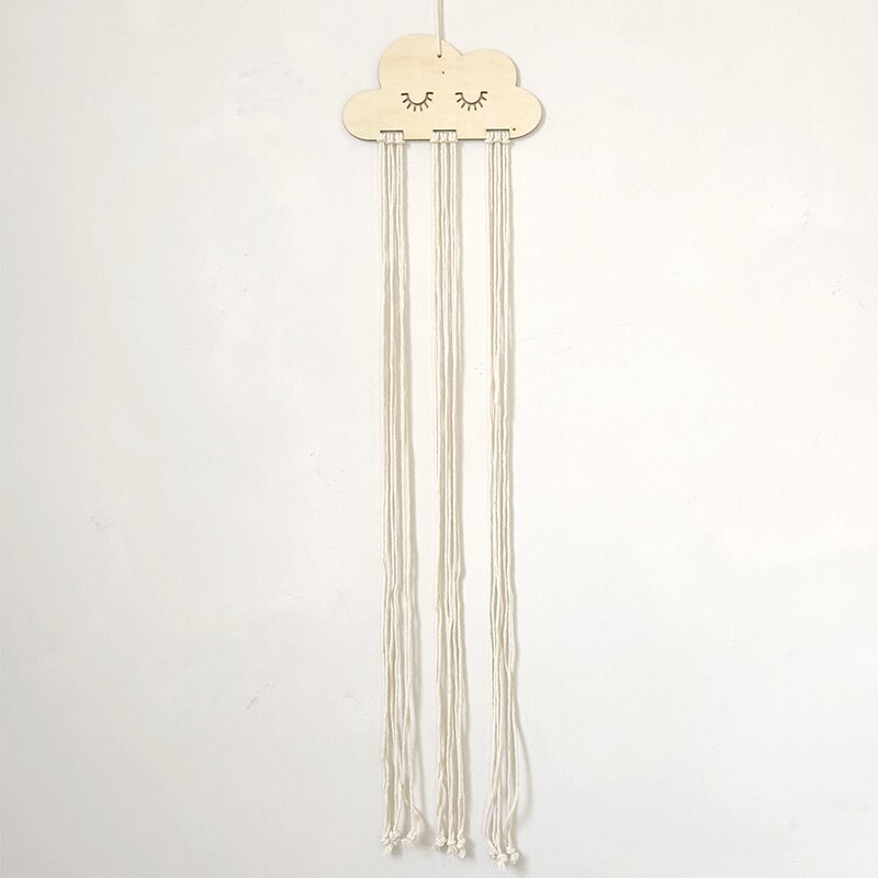 New wood Cloud Baby Hair Clips Holder Princess Girls Hairpin Hairband Storage Pendant Organizer per gioielli ornamenti da parete