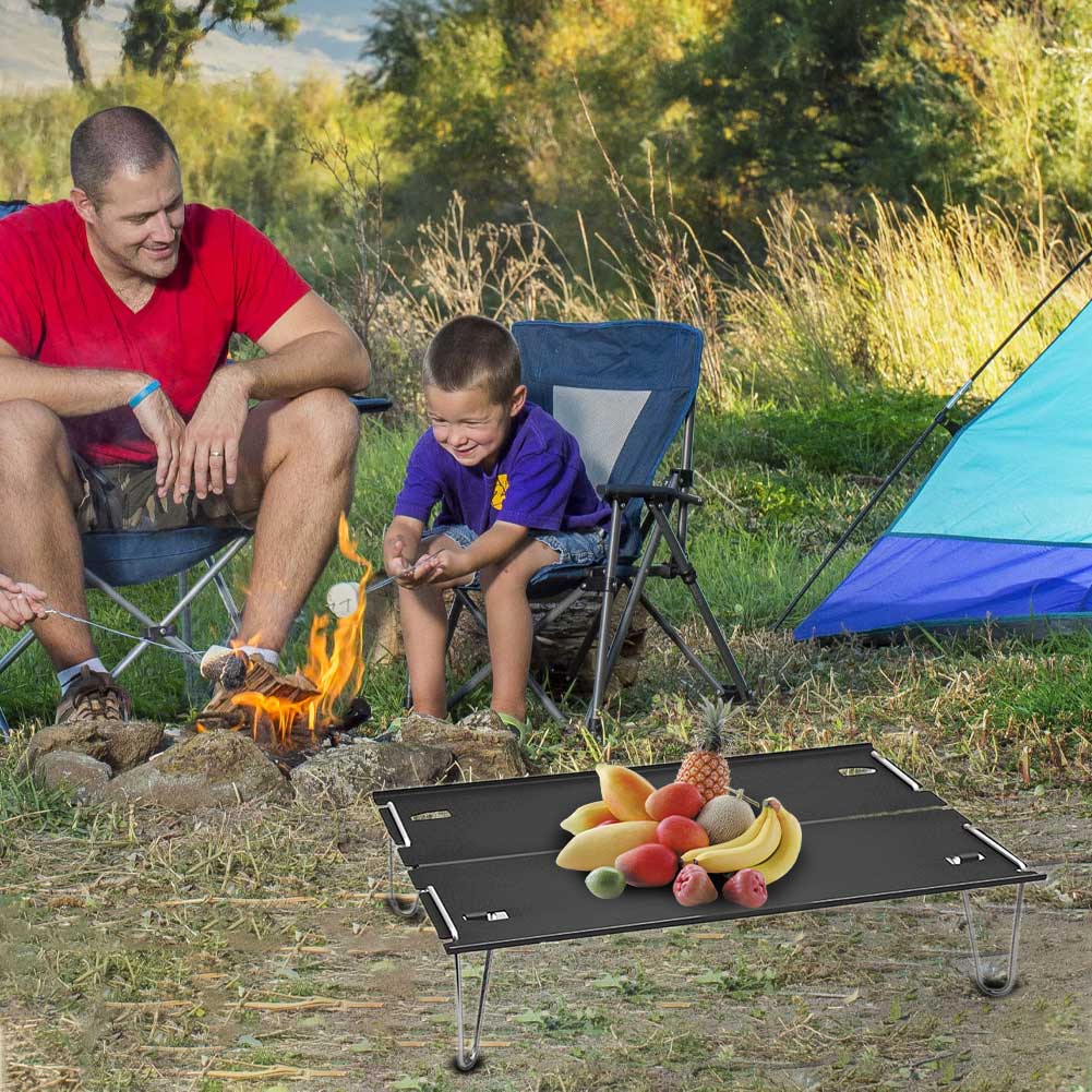 Mini bærbar aluminiumslegering ultralet foldebord vandtæt strand multifunktionel picnic grill vandreture festival udendørs camping