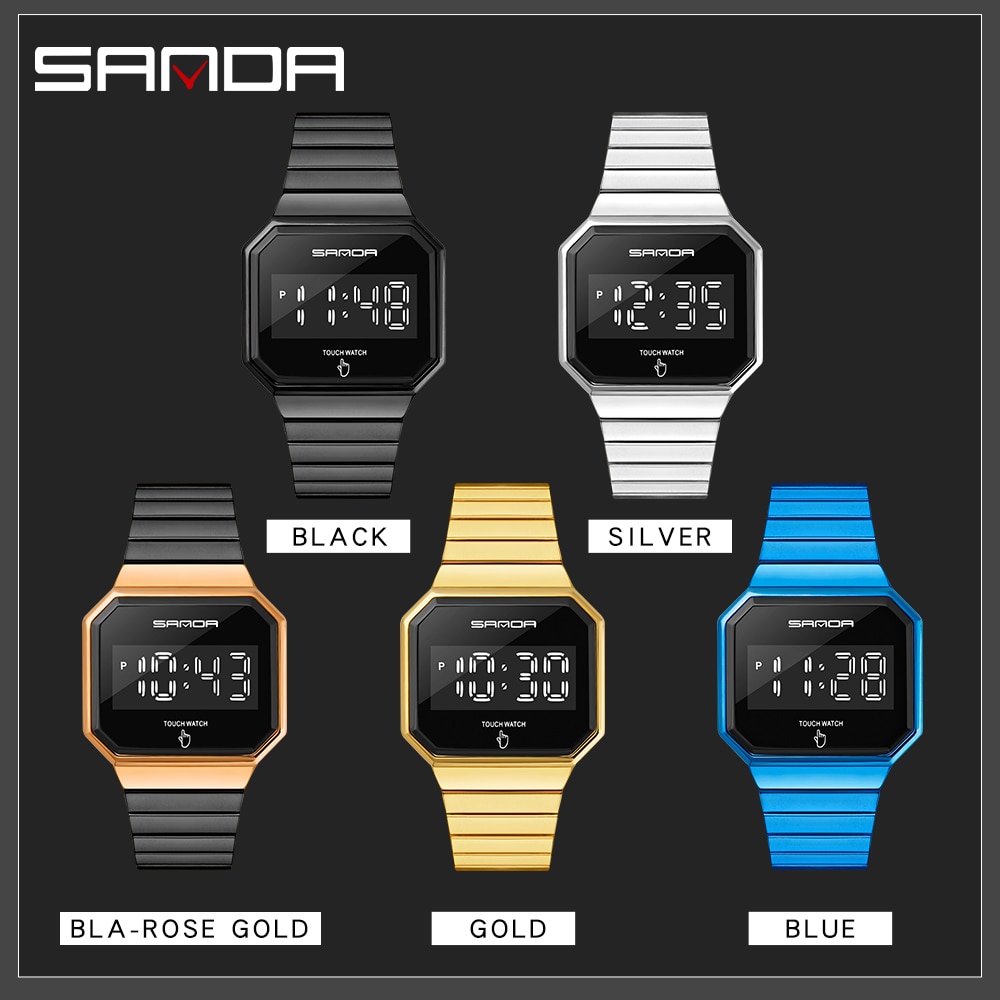 Sports Watches Man LED Touch Screen Electronic Shock Wristwatch Waterproof Digital Male Clock Relogio Masculino