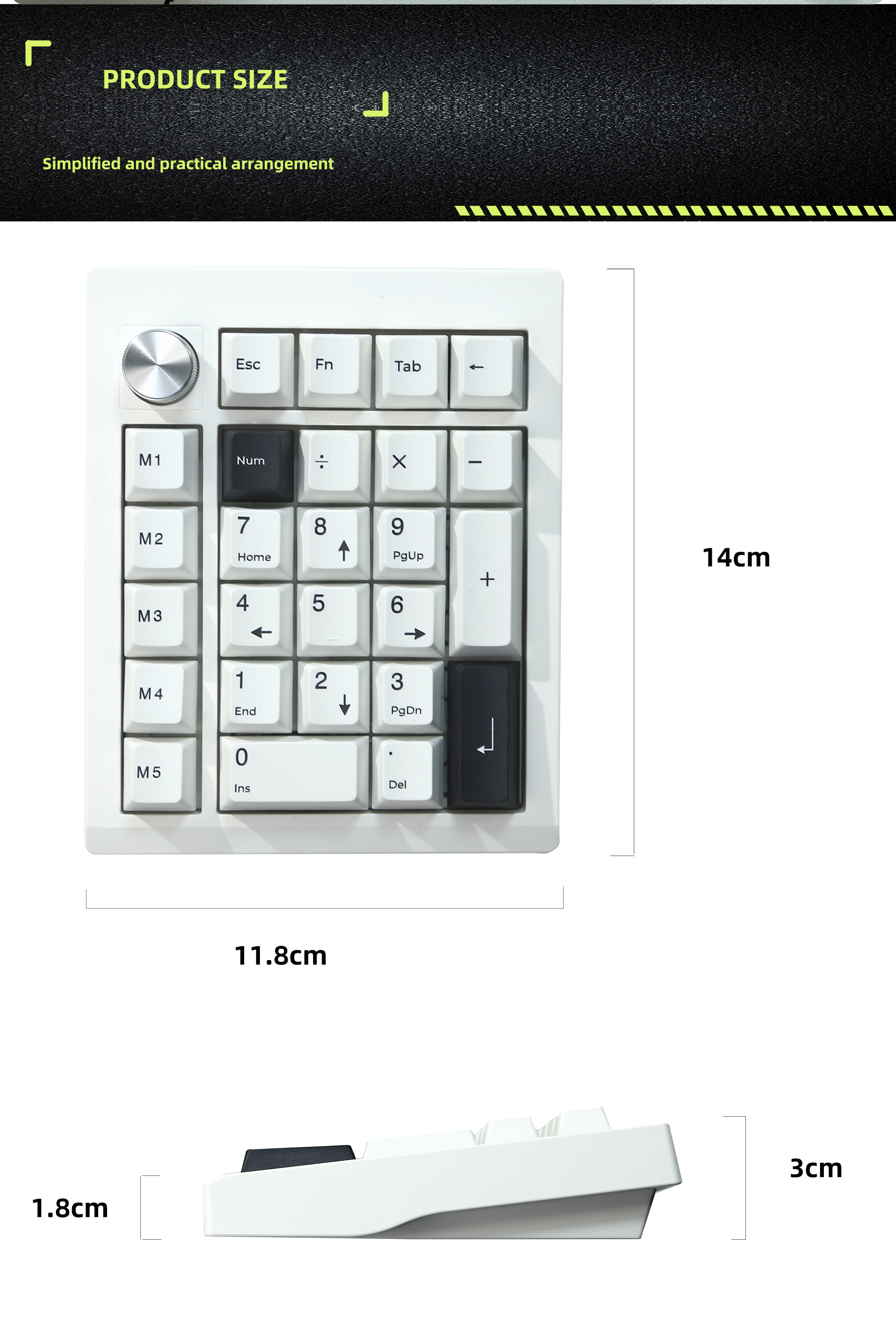 ZUOYA GMK26 QMK/VIA Gasket Number Pad Bluetooth 5.0/2.4ghz/Wired Swappable Numpad Programmable for Win/Mac