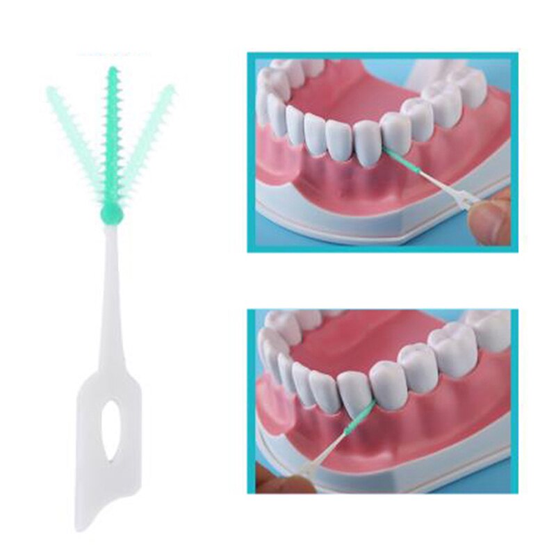 20/150 Pcs Silicone Interdental Brushes Super Soft Dental Cleaning Brush Teeth Care Dental floss Toothpicks Oral Cleaning Care