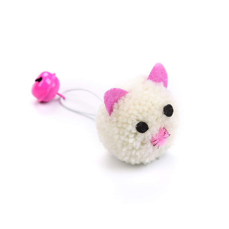 Kattenspeelgoed pluche muiskop vorm bellen zelf hi speelgoed grappige kat kleurrijke pluche muis elf leuke huisdierhalsbanden huisdierbenodigdheden