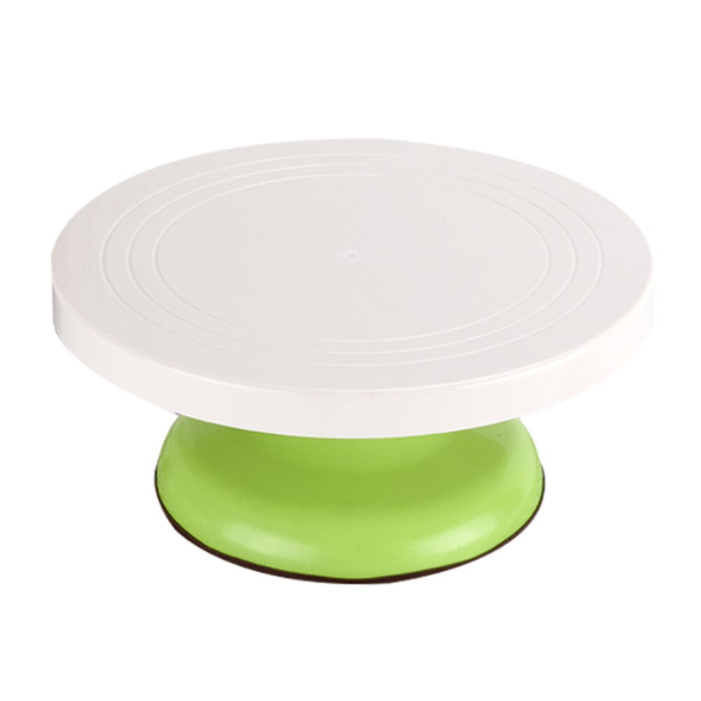 Rotating Cake Turntable DIY Baking Round Stand ABS Tools Party Kitchen Platform Scale Plate Decorating Pastry Anti Skid: Green