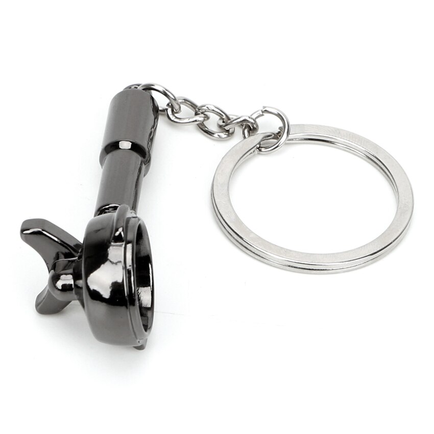 mini caffè portafiltro portachiavi macchina da caffè creativa portachiavi accessori auto macchina-messa in piega portachiavi in metallo dorato regalo Barista