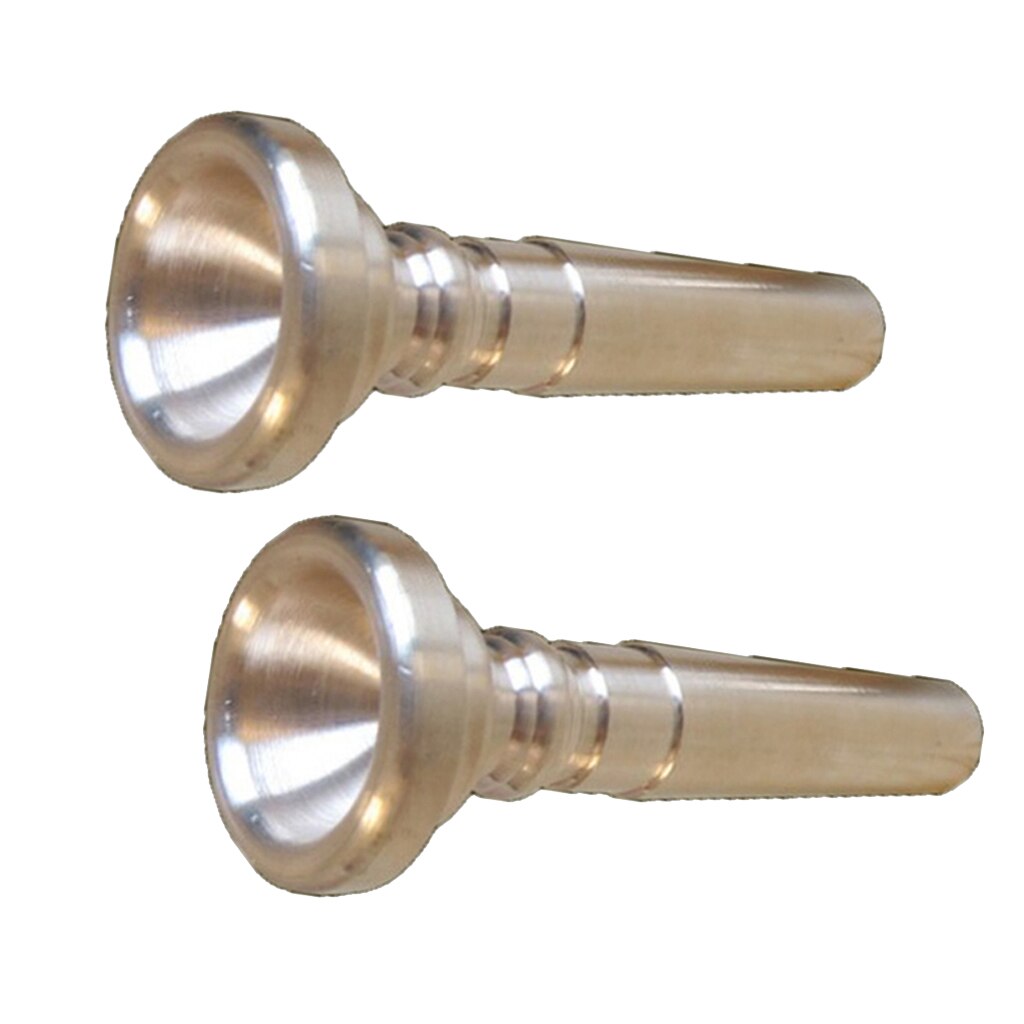 2x Messing Trompet Mondstuk Voor Bugel Trompet Vervanging Muziekinstrumenten Accessoires