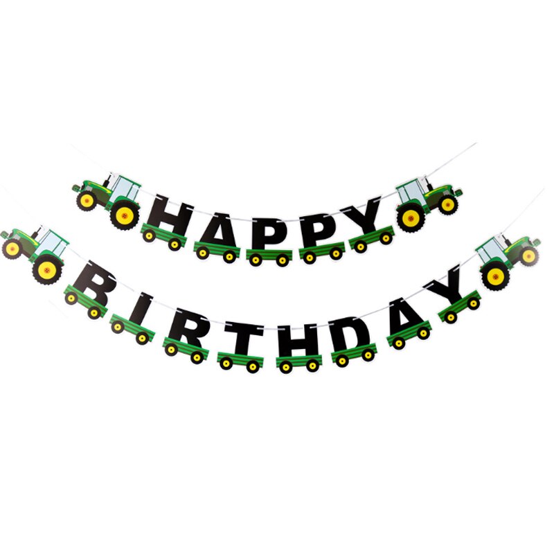 Banderole thème joyeux anniversaire avec animaux, banderole thème forêt Safari Jungle, banderole d&#39;anniversaire pour enfants garçons filles, décorations de fête d&#39;anniversaire: train banner