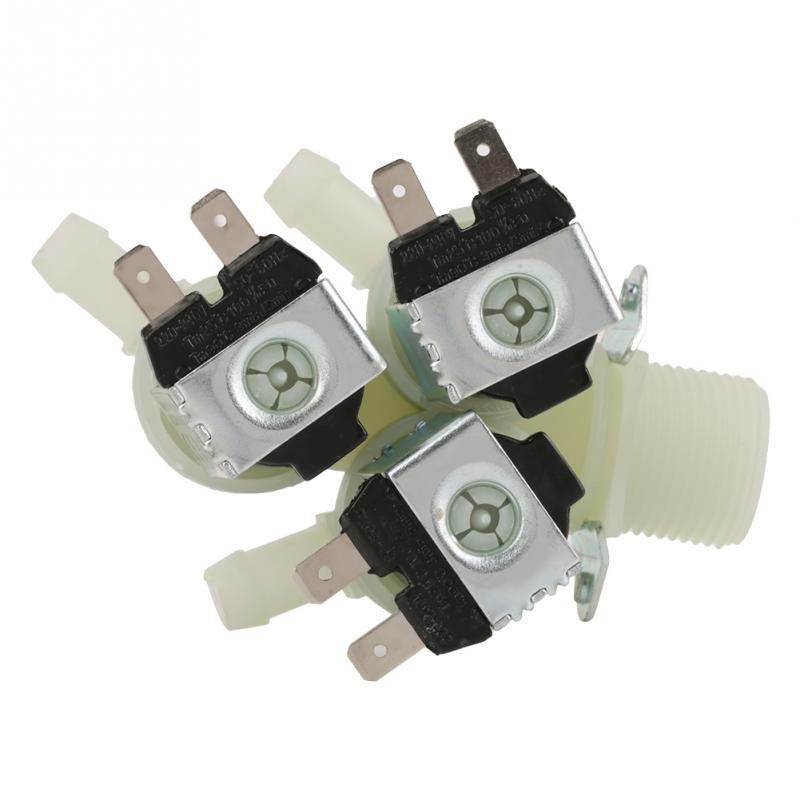 Solenoid Valve 3 Way Water Inlet NC Normal Electric Solenoid Valve AC 220V G34 One-way Flow Direction Solenoid Valve