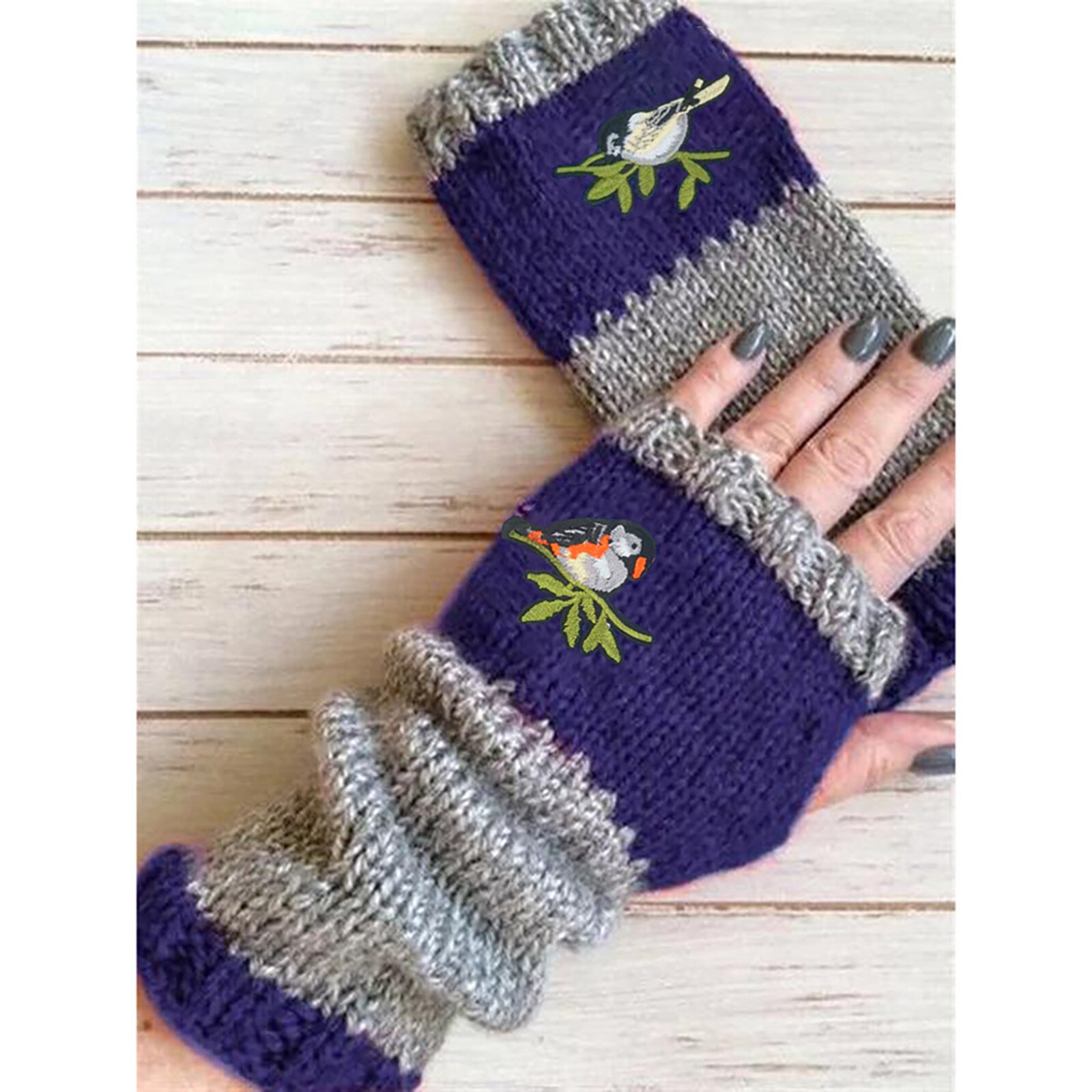 Winter Gloves Female Fingerless Gloves Without Fingers Women Cashmere Warm Winter Gloves Hand Wrist Warmer Mittens Gloves d6