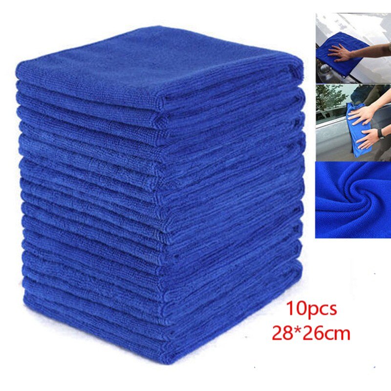50 PCS W/good water absorption ability Towels Microfibre Cleaning Cloth Microfiber Dish Car Gym Glass 38x45CM/ 30x30CM Towel: 10pcs 28 26