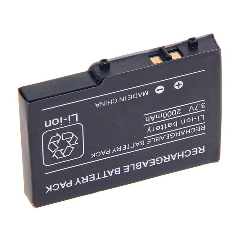 2pc 2000mAh 3.7V Rechargeable Lithium-ion Battery For Nintendo DS Lite NDS NDSL Replacement Battery Pack With Mini Screwdriver