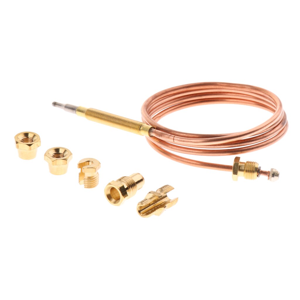 Gas Furnace Replacement Set Thermocouple for Boiler Heater w/Adapters 90cm