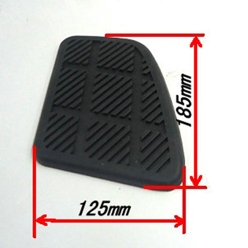 1 Pair Rubber Black Motorbike Square Fuel Tank Pads Side Gas Pads Knee Grip Stickers