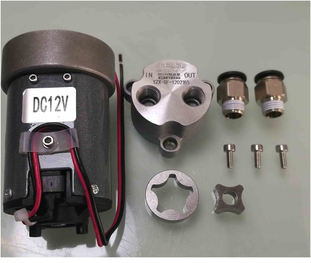 12v/24v dc elektrisk oljepumpe mikro selvsugende girolje sugepumpe bortkastet oljeoverføringspumpe kjølepumpe