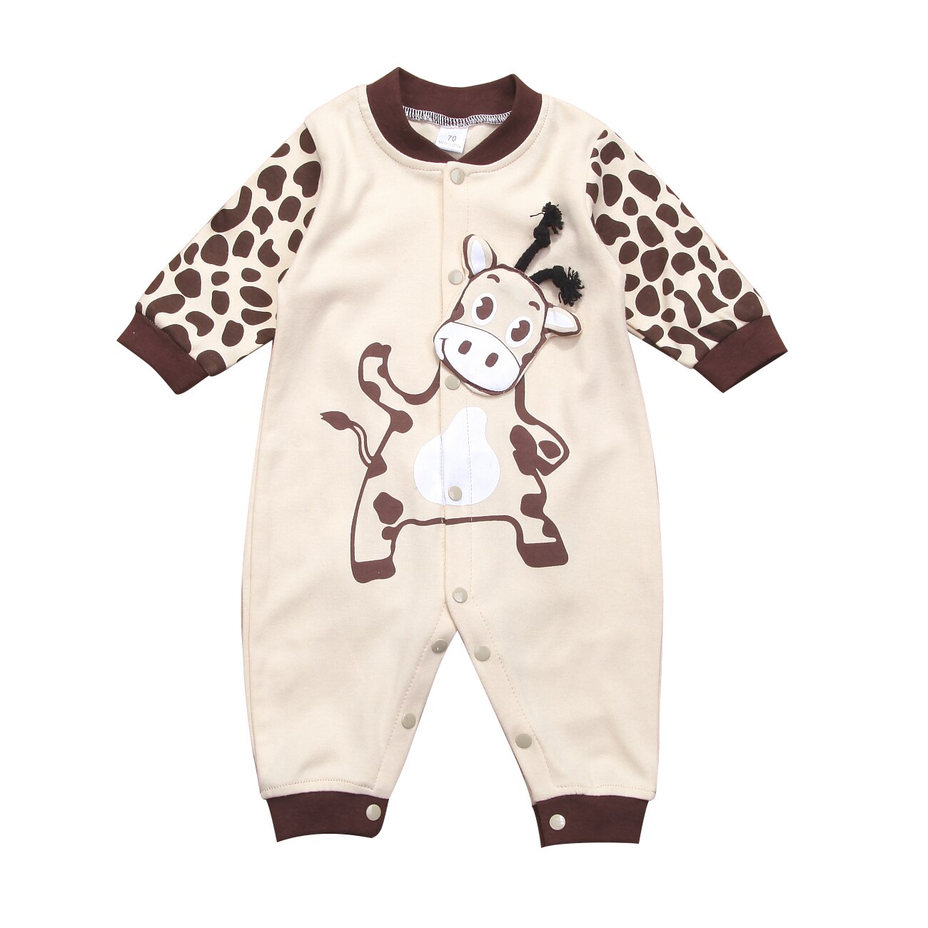 Vêtements de nuit chauds à manches longues pour bébé, motif Animal, tenue de jeu: C / 24M