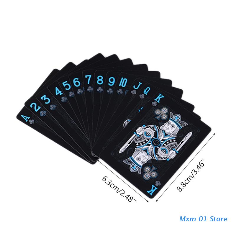 Plastic Waterproof Playing Cards Board Game Washable Plastic Deck Of Cartoon