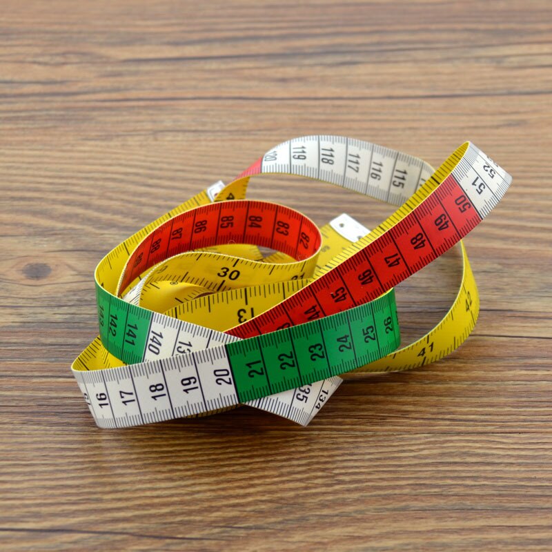 Body Measuring Colorful Ruler Sewing Tailor Tape Measure 1.5M Soft Sewing Ruler Meter Sewing Measuring Tape Double-sided Scale