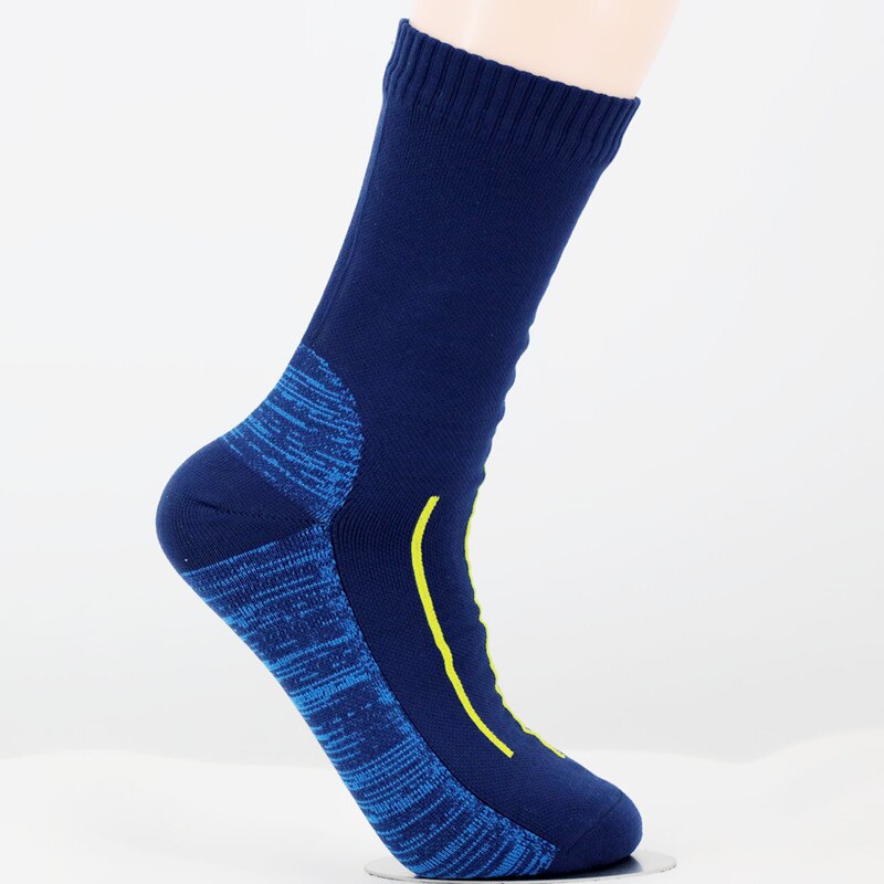 Calzini impermeabili traspiranti da esterno impermeabili escursionismo trampolieri campeggio inverno sci calzino equitazione neve calzini impermeabili caldi: 1 pair blue / L Euro 43-46