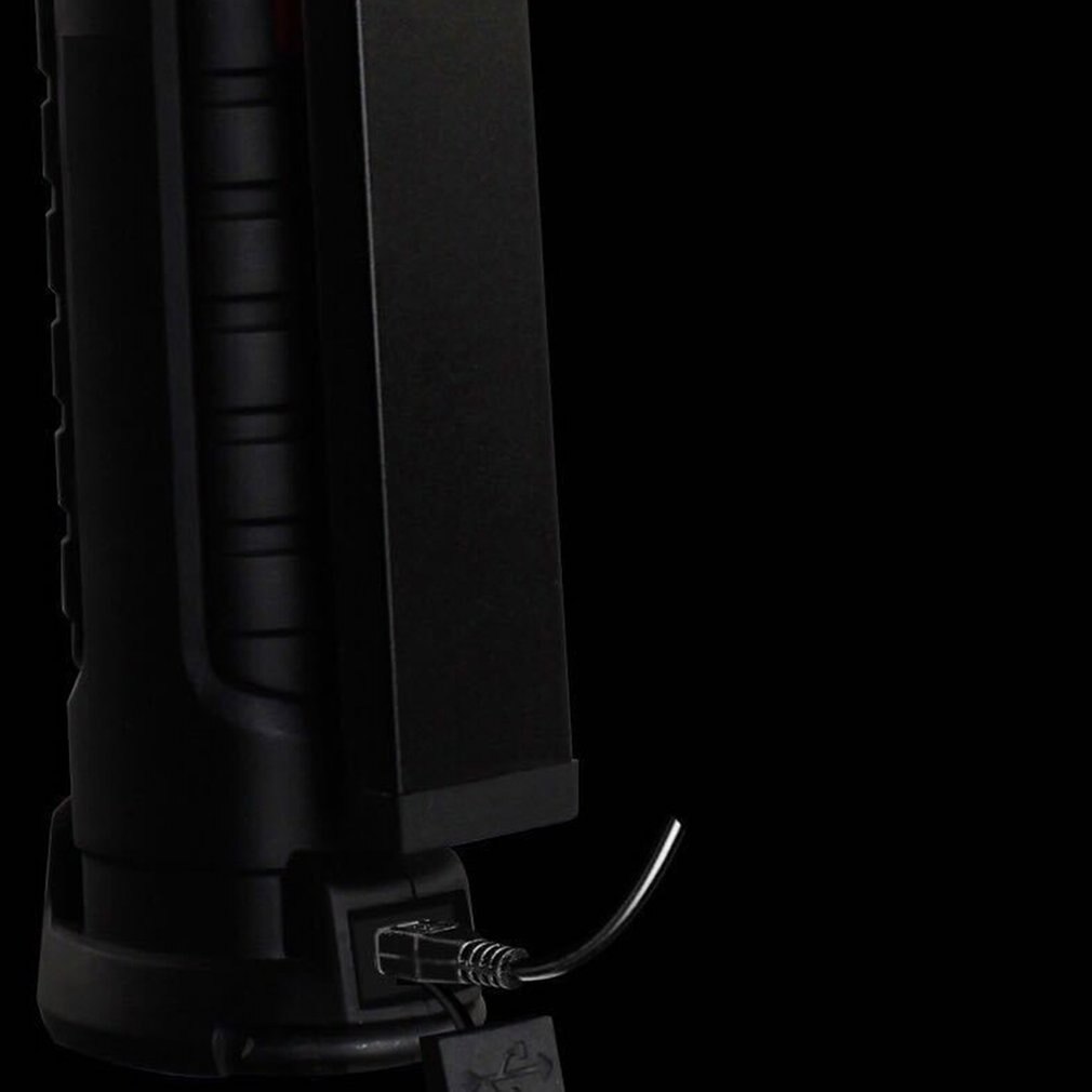 Draagbare Usb Vouwen Outdoor Heldere Cob + Led Oplaadbare Draadloze Nood Werklamp Zaklamp Zaklamp Handig Inspectie Lamp