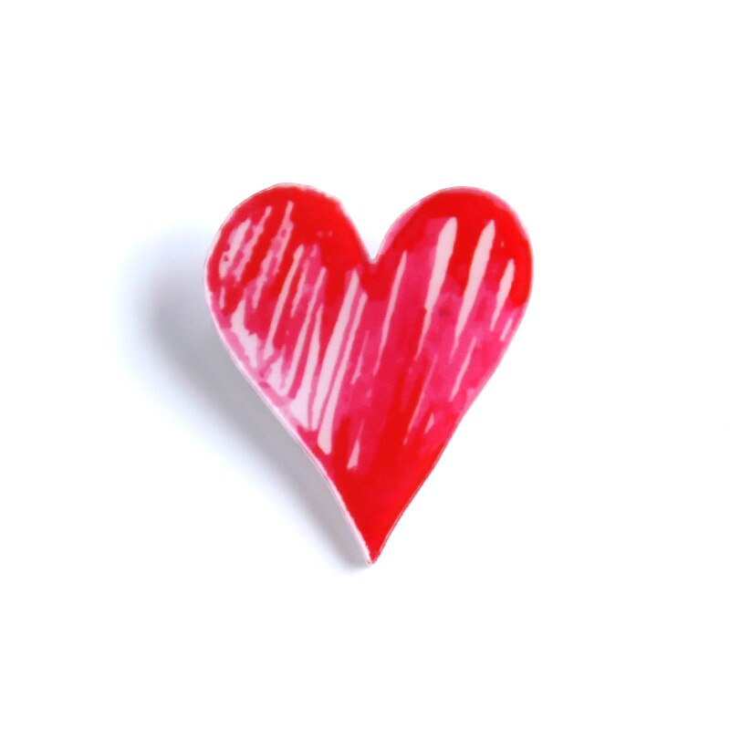 Nengdou Y74 Liefde Hart Pictogram Cartoon Badges Accessoires Acryl Broche Voor Kleding Rugzak Icoon Decoratie Kawaii Pins Token