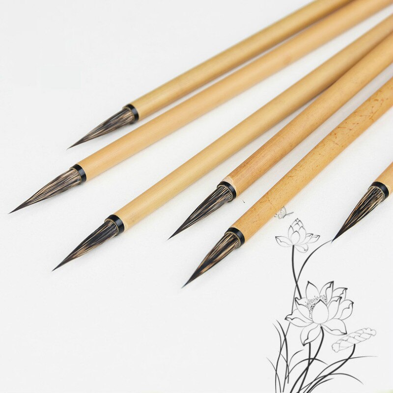 3 Stück Chinesische Kalligraphie Pinsel – Feine Linienpinsel Für Aquarell & Detaillierte Malerei