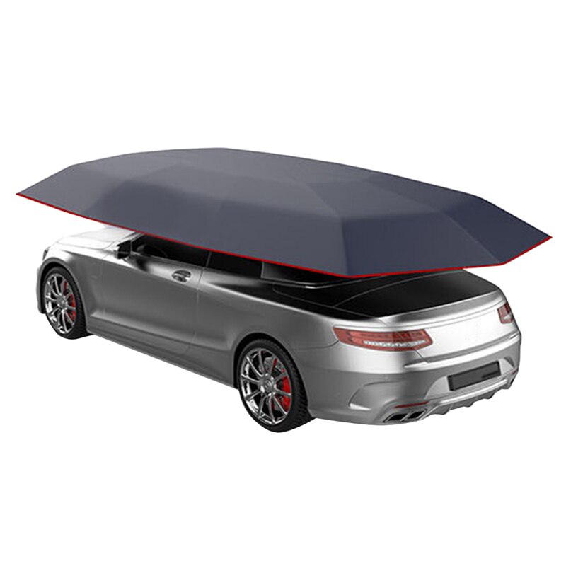 4.5 x 2.  udendørs bil køretøjstelt bil paraply solafskærmning oxford klud polyester betræk uden beslag blå: Default Title