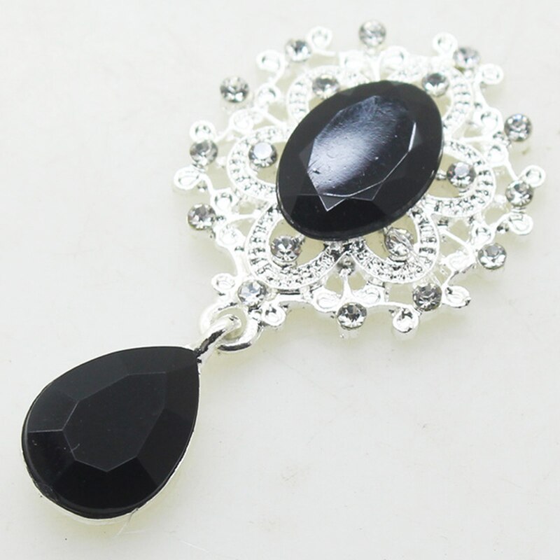 45*25mm Acrylic Rhinestone Brooch 10pcs/Set of Crystal Jewelry Gorgeous Wedding Decoration: 37